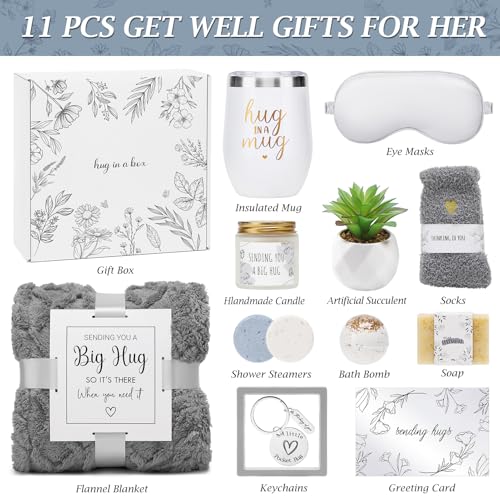 Sympathy Gift Basket for Loss of Loved One Hug in a Box for Women | Mothers Day Condolence Basket Miscarriage Care Package Thinking of You Gift for Women - color: Gray