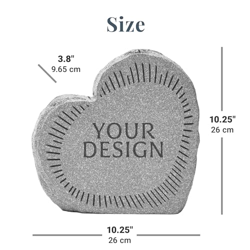Let's Make Memories Personalized Memorial Garden Stone - Sympathy - Loss of Loved One - Condolences - Outdoor - Headstone - Durable Resin - Upright Garden Marker - Beautiful Life - style: Beautiful Life