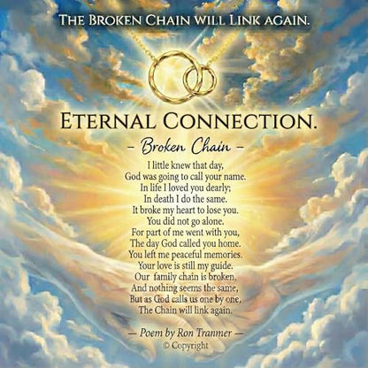 HOPE LOVE SHINE Sympathy Gift for Loss of Loved One - Remembrance, Bereavement, Memorial Necklace, Jewelry 16+2", 14k Gold Plated Sterling Silver - color: 14K Gold Vermeil, style: CHAIN WIL LINK AGAIN POEM