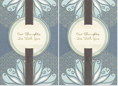 Hallmark Sympathy Card from All (Gold Foil Tapestry) (Pack of 2) - size: 17 (Pack of 2)