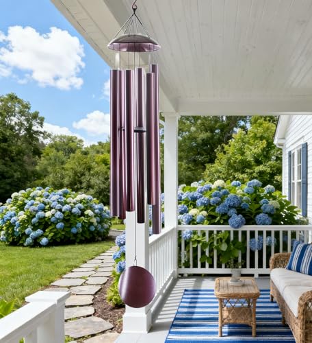 ASTARIN 78" Wind Chimes Outside,2.4in Tubes Metal Handcrafted WindChimes - size: 78" Bronze