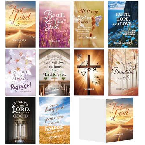 50 Pcs Church Bulletins Paper Bulk Package of 10 Styles 8.5 x 11 Church Worship Bulletins Gospel Tracts Welcome The Congregation Cards Bible School Study Supplies for Share Church Information