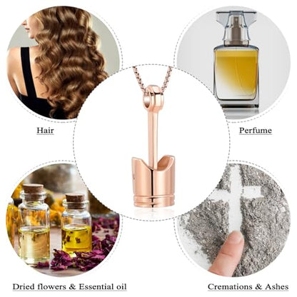 Car Parts Stainless Steel Piston Cremation Urn Necklace For Men Keepsake Memorial Jewelry Hold Ashes - color: Customize