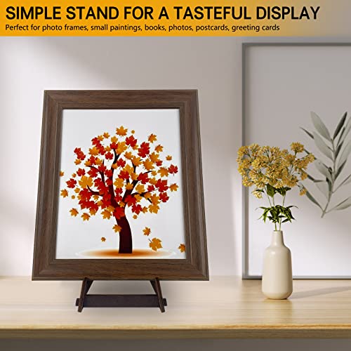 2 Pack 8 Inch Wooden Plate Stands for Display | Plate & Picture Frame Holder, Display Stand for Books, Photos, Plaque, Bowl, Tabletop Decorative Stand