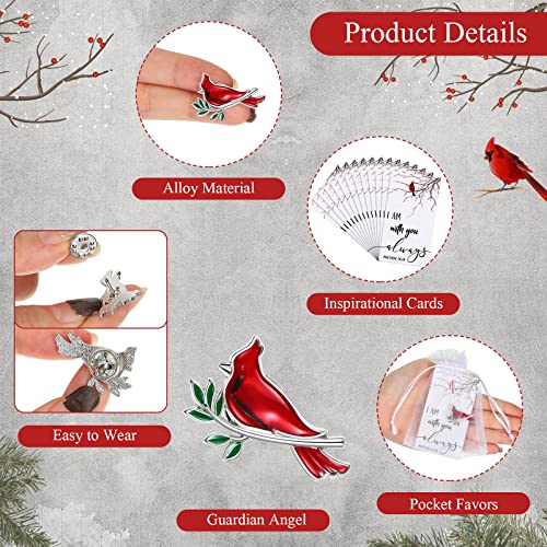 Geosar 150 Pcs Cardinal Pins Bulk Funeral Favors for Gifts, Classic - style: Classic