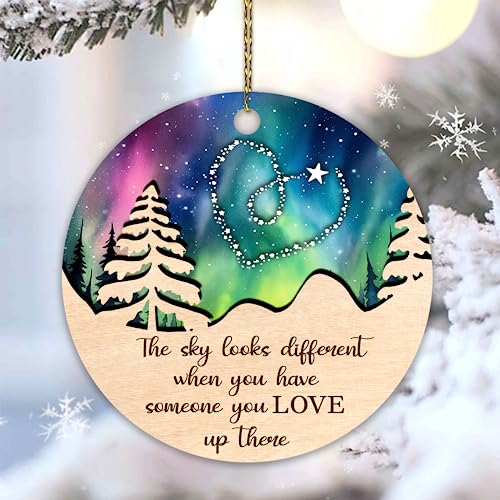 Hyturle Memorial Christmas Ornaments for Loss of Loved One - Memorial Suncatcher Ornament - Sympathy Gifts for Loss of Mom Father