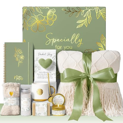 Birthday Self Care Gifts for Women Get Well Soon Gift Baskets Care Package - color: Beige