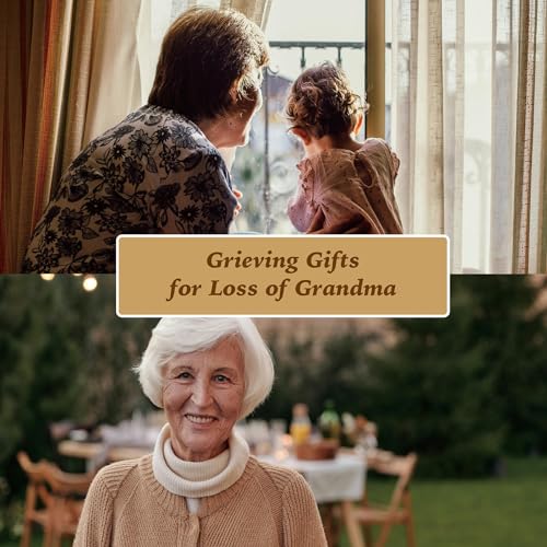 Grandma Grieving Gift, Sympathy Condolence Remembrance Memorial Gifts | Letters To My Grandma In Heaven Faux Leather Journal Window Cover 200 Pages A5 Lined for Family Friend Who Loss of Grandma - style: Grandma