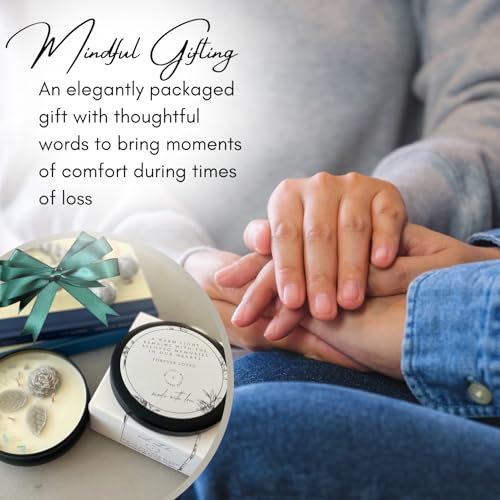 Thinking of You Memorial Candle for Loss of Loved One – Sympathy & Bereavement Gift, Grief Remembrance Candle, Natural Wax Rose, in Loving Memory Condolence Token, Loss of Loved One Gift