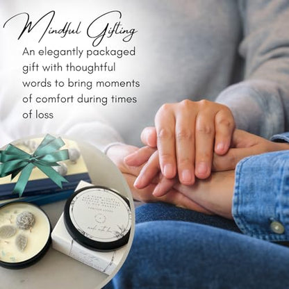 Thinking of You Memorial Candle for Loss of Loved One – Sympathy & Bereavement Gift, Grief Remembrance Candle, Natural Wax Rose, in Loving Memory Condolence Token, Loss of Loved One Gift