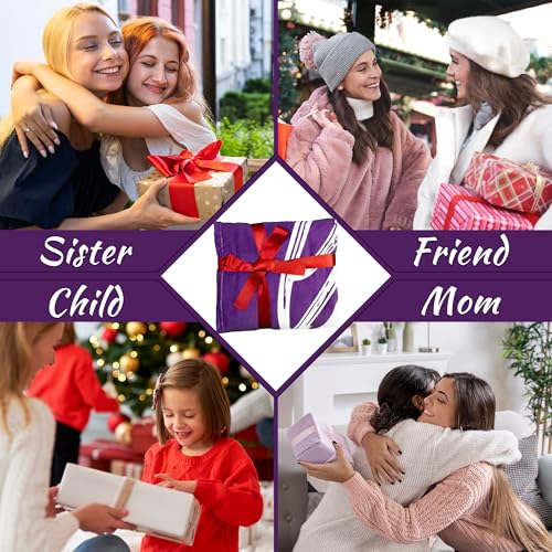Get Well Gifts for Women, Healing Hug Purple Blanket 50"X60" | Inspirational Gifts for Women, Breast Care Gifts for Women, Thinking of You Feel Better Sympathy Gifts Throw Blanket - color: Purple-big Hug