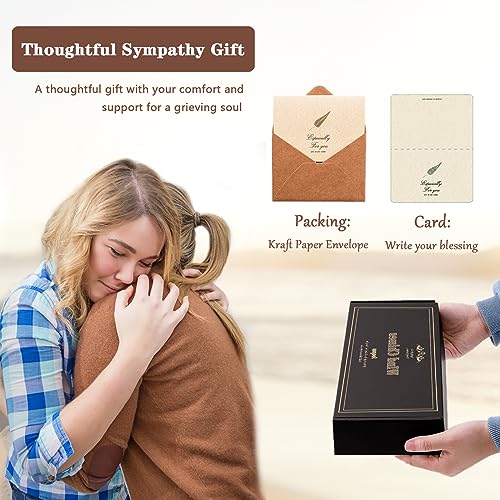 Soopau Sympathy Wind Chimes for Outside, 32'' Memorial Wind Chimes for Loss of Loved One, Memorial Gifts for Loss of Mother Father, Bereavement Gift in Memory of Loved One (Bronze)