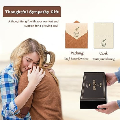 Soopau Sympathy Wind Chimes for Outside, 32'' Memorial Wind Chimes for Loss of Loved One, Memorial Gifts for Loss of Mother Father, Bereavement Gift in Memory of Loved One (Bronze)