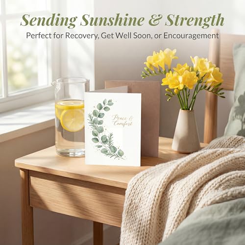 Sympathy Card, Gold Design Peace & Comfort - color: Sympathy Card 022