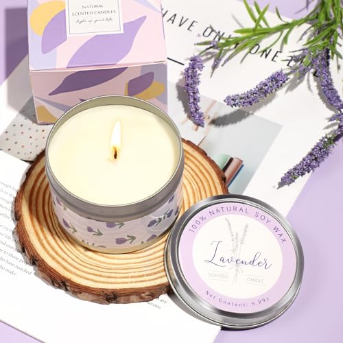 Gifts for Women, Unique Birthday Gifts for Women, Lavender Relaxing Spa Gifts Basket Get Well Soon Care Package with Luxury Flannel Blanket for Mom Her Best Friends Sister - color: Purple (Lavender Shade)