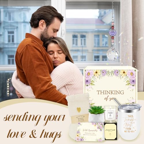 Sympathy Gift Baskets, Sympathy Gifts for Loss of Loved One, Dad, Mom, Husband, Friend, Grief Condolences Bereavement Gift Ideas, Grief Basket for Women, Sorry for Your Loss Care Package