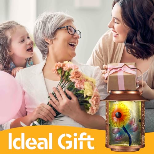 Dragonfly Solar Lanterns Outdoor Waterproof Birthday Gifts for Women Mom - color: a-Dragonfly-1PC