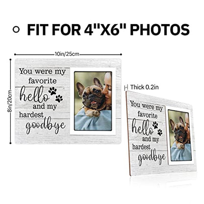 SteadStyle Dog Memorial Gifts for Loss of Dog, Pet Memorial Frame Fits 4X6 | Loss of Dogs Sympathy Gift, Pet Loss Memorial Remembrance Bereavement Gifts, In Memory of Dogs Sympathy Picture Frames - size: 4X6