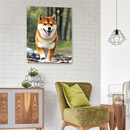 Personalized Photo to Canvas Print - Canvas Prints With Your Photos on Custom Wall Art for Bedroom, Living Room, Wedding Baby Pet Family Picture Framed Wall Art (20" W x 32" H) - size: 32"L x 20"W