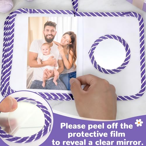 QOUBAI Baby's My First Family Album Soft Photo Cloth Book Holds 4x6 Family Pictures My First Book of Photo Baby Memory Album Gender Neutral Gift for Babies Newborn Toddler Baby Shower Floral Butterfly - style: Floral Butterfly