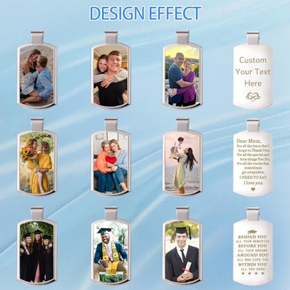 Double Sided Custom Keychain With Picture Alloy Color Printing Personalized Photo Keychain Customizable Text Gifts - color: A-oval