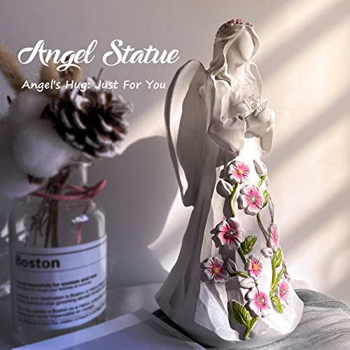 Guardian Angel Figurines Resin with Light Star Battery Operated Gift Decor