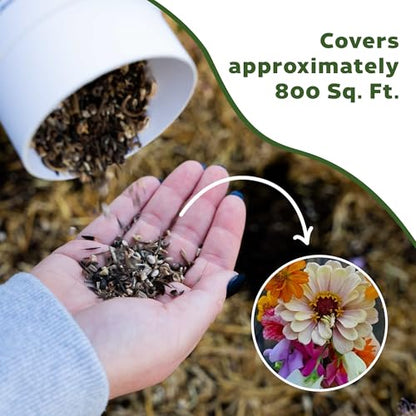 Botanical Interests Precious Pollinators Flower Mix Seed Shaker – Covers 800 sq ft, 14 Native Flowers & Herbs, Supports Pollinators, Annuals & Perennials, Eco-Friendly Recyclable Container