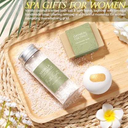 Sympathy Gifts for Loss of Loved One Dad Mom Memorial Bereavement Gift Idea | Grief Condolences Gift Baskets for Loss of Mother Father Husband, Hug In A Box Sorry for Loss Miscarriage Gifts for Mothers