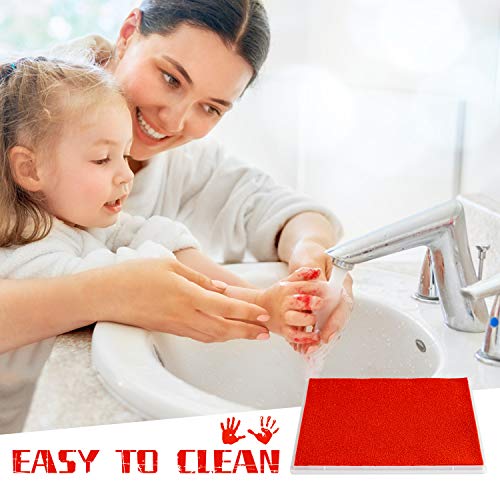 Ink Pad, 5x4'' Washable Non-Toxic Ink Stamp Pad for Baby Footprint Handprint, Red - color: Red