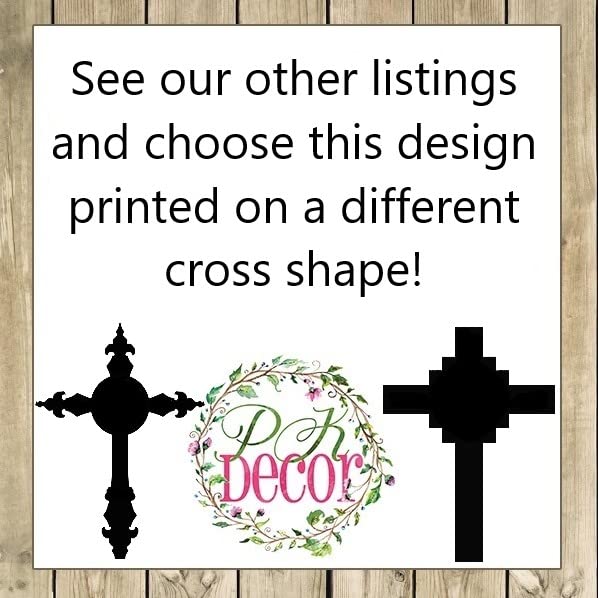 PK Décor Faux Wood Cross - Grave Picture For Cemetery Waterproof - Sympathy Engraved Gift - Cross Memorial Stake - Funeral Yard Sign Custom - Last Minute (Cross Antique Pine) - style: Cross Antique Pine