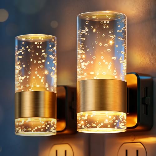JandCase Night Light, Night Lights Plug into Wall, 2 Pack 3000K - color: Gold-3000K, size: 2 Pack