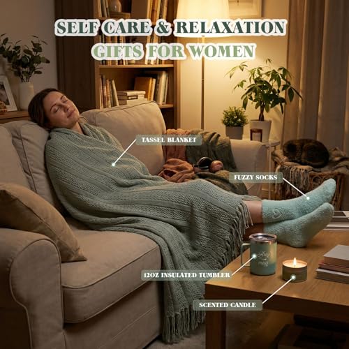 Get Well Soon Gifts for Women Care Package After Surgery Recovery Self Care | Get Well Gift Basket for Women Relaxing Comfort Birthday Gifts Feel Better for Mom Friend Teacher Coworker