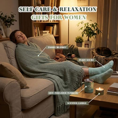Get Well Soon Gifts for Women Care Package After Surgery Recovery Self Care | Get Well Gift Basket for Women Relaxing Comfort Birthday Gifts Feel Better for Mom Friend Teacher Coworker