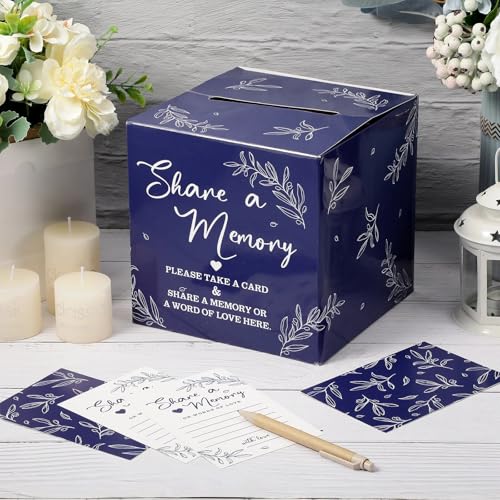 Pajean 50 Share a Memory Cards and Box, Dark Blue, Trendy - color: Dark Blue, style: Trendy
