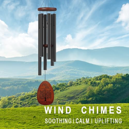 Suntimber Tree of Life Sympathy Memorial Wind Chimes for Loss of Loved One | 35" Windchimes outside in Memory of a Loved One,Bereavement Sympathy Gifts for Condolence,Funeral,Outdoor Clearance - size: 35" Tree of Life