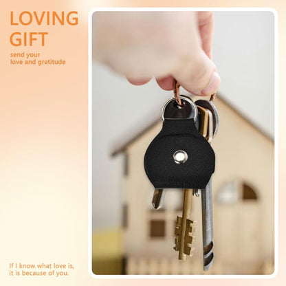 Xiyantiji Memorial Gifts for Loss of Dog Cat Leather Pocket Hug Keychain Remembrance Bereavement Gifts for Pet Owner Friends - color: Black