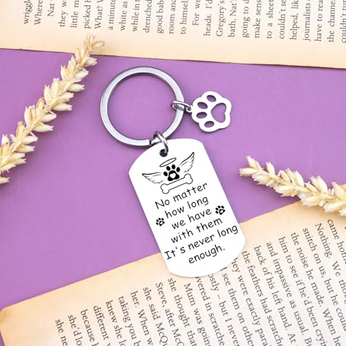 Pet Memorial Keychain Sympathy Gift for Loss Of Dog | Dog Memorial Keychain Bereavement Gifts for Loss Of Pet