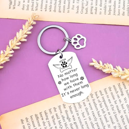 Pet Memorial Keychain Sympathy Gift for Loss Of Dog | Dog Memorial Keychain Bereavement Gifts for Loss Of Pet