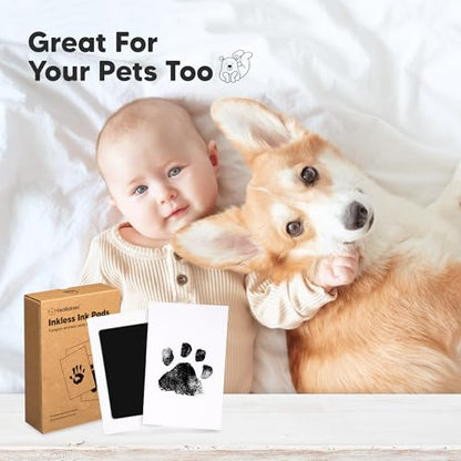 4pk Inkless Baby Hand and Footprint Kit, Mess Free Ink Pads (Halloween, R) - color: Halloween, size: 4-Pack, Regular 2.3" x 3.7"