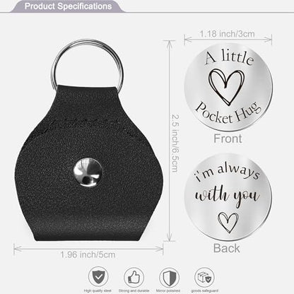 CINDYHE Pocket Hug Token keychain for Men Women Him Her(Always with you) - color: I'm Always With You