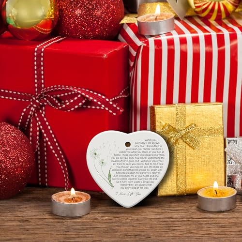 Ceramic Memorial Ornament for Loss of Loved One - Sympathy Gift, Christmas Ornament