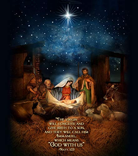 The Nativity, LED Flameless Devotional Prayer Candle
