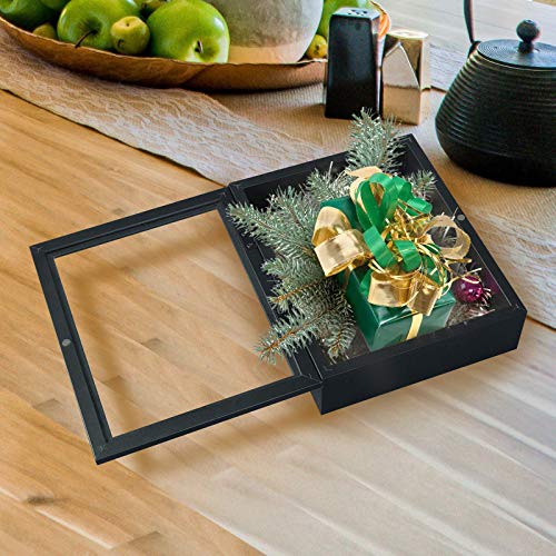 Muzilife 8x10 Shadow Box Wood Picture Frame, 2.16 Deep, Real Glass, Black - color: Black, size: 8x10