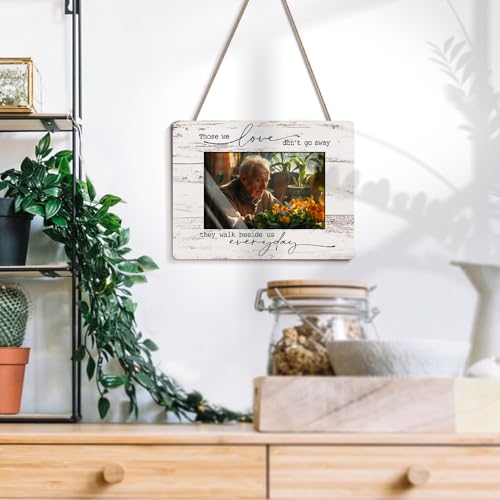 Memorial Pictures Frame, Sympathy Gifts For Loss Of Loved One, Bereavement Gifts For Loss Of Mother Father Husband, Sympathy Gift Fits 4x6 In Photo - color: White