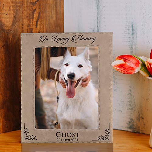 My Personal Memories Customized Dog Loss Memorial Pet Remembrance Picture Frame (Tan) - color: Tan