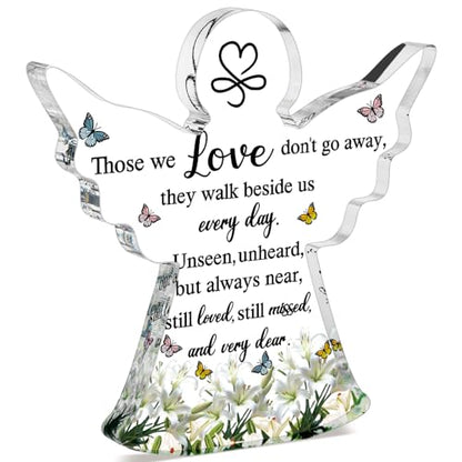 Jetec Sympathy Gifts for Loss Acrylic Angel Bereavement Gift, Angel Style - style: Angel Style