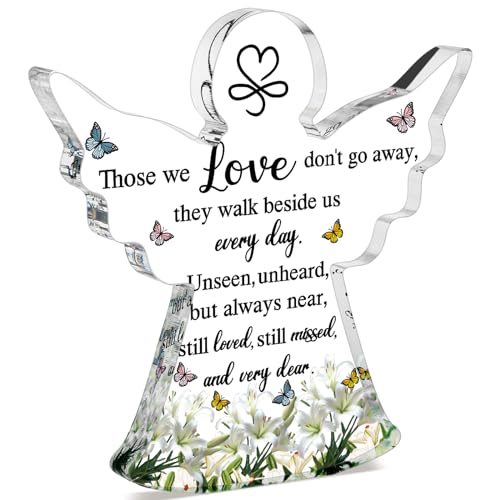 Jetec Sympathy Gifts for Loss Acrylic Angel Bereavement Gift, Angel Style - style: Angel Style