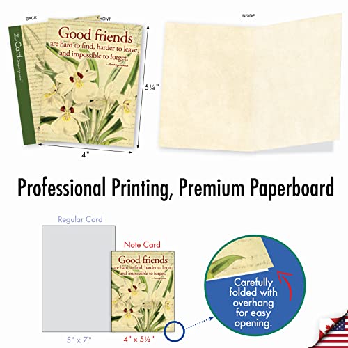 The Best Card Company - 10 Assorted Flower Cards Blank for Women (4 x 5.12 Inch) - All Occasion Floral Greetings Boxed - Say it with Flowers M1710BN - style: Say It With Flowers