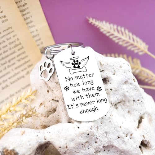 Pet Memorial Keychain Sympathy Gift for Loss Of Dog | Dog Memorial Keychain Bereavement Gifts for Loss Of Pet