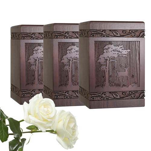 DGDCDV Cremation Small Keepsake Urn for Ashes Set of 3 Mini Urn 20 Cu in - size: Small Set 3